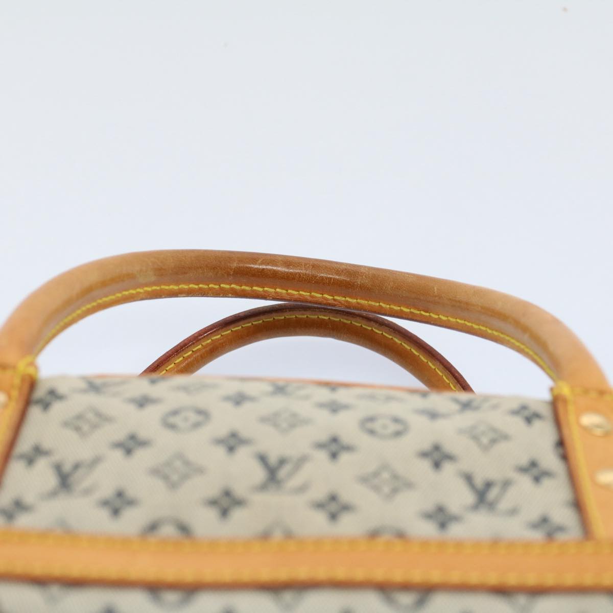 LOUIS VUITTON Monogram Mini Marie Hand Bag Blue M92003 LV 53939