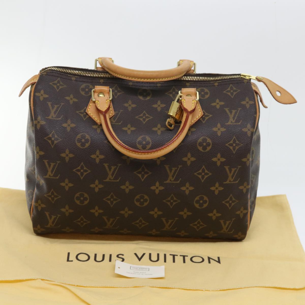 LOUIS VUITTON Monogram Speedy 30 Hand Bag M41526 LV 53966