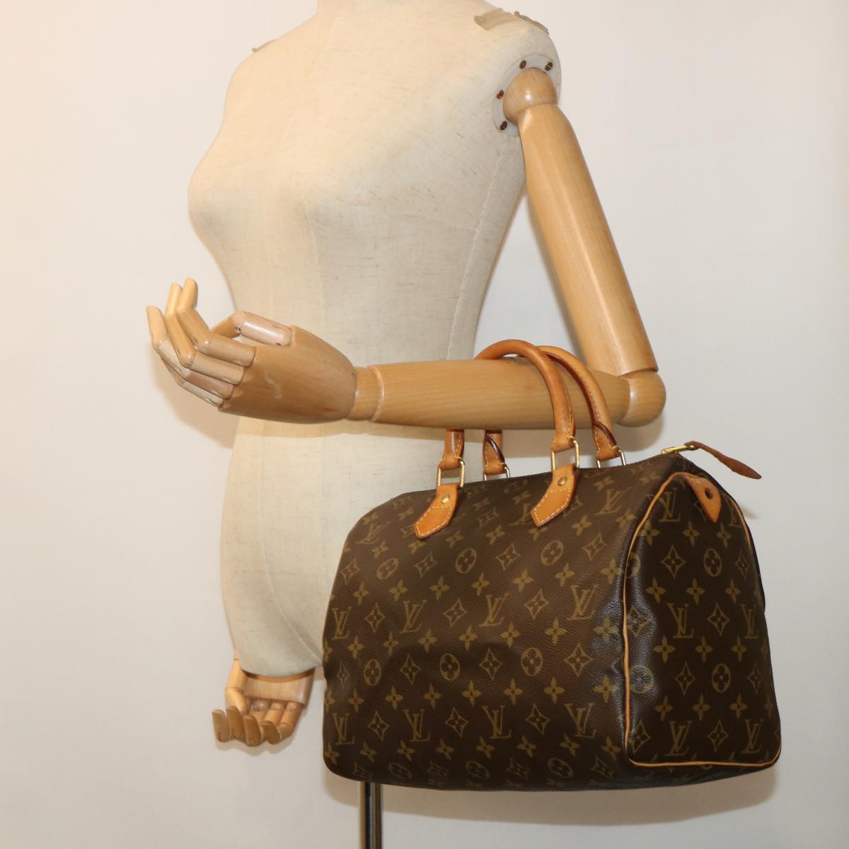 LOUIS VUITTON Monogram Speedy 30 Hand Bag M41526 LV 53968