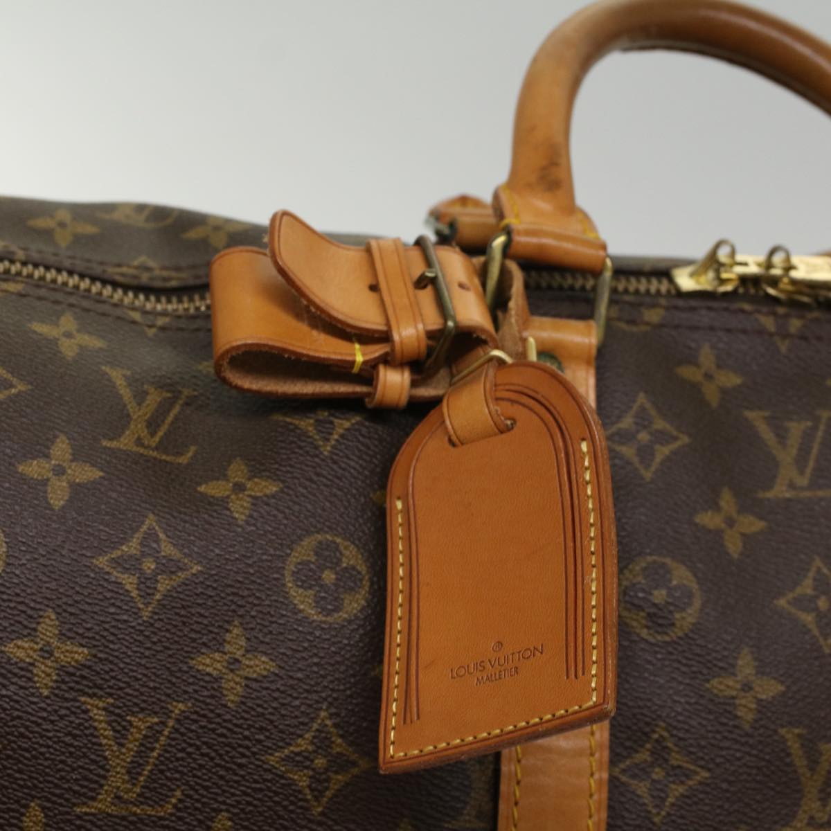 LOUIS VUITTON Monogram Keepall Bandouliere 55 Boston Bag M41414 LV 53978
