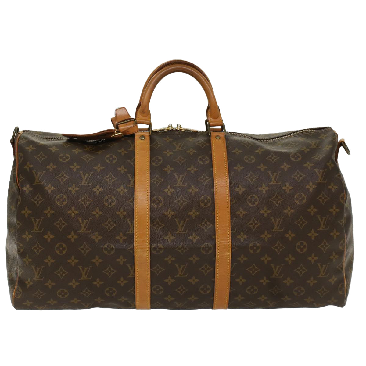 LOUIS VUITTON Monogram Keepall Bandouliere 55 Boston Bag M41414 LV 53978