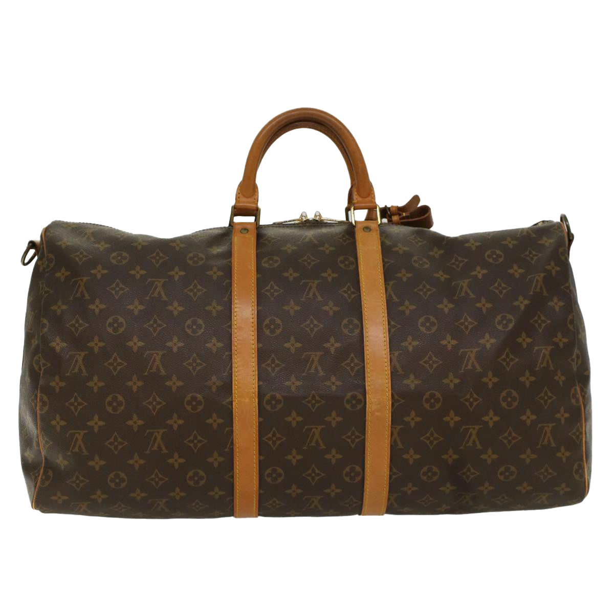 LOUIS VUITTON Monogram Keepall Bandouliere 55 Boston Bag M41414 LV 53978