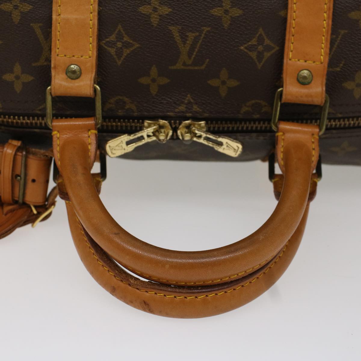 LOUIS VUITTON Monogram Keepall Bandouliere 55 Boston Bag M41414 LV 53978