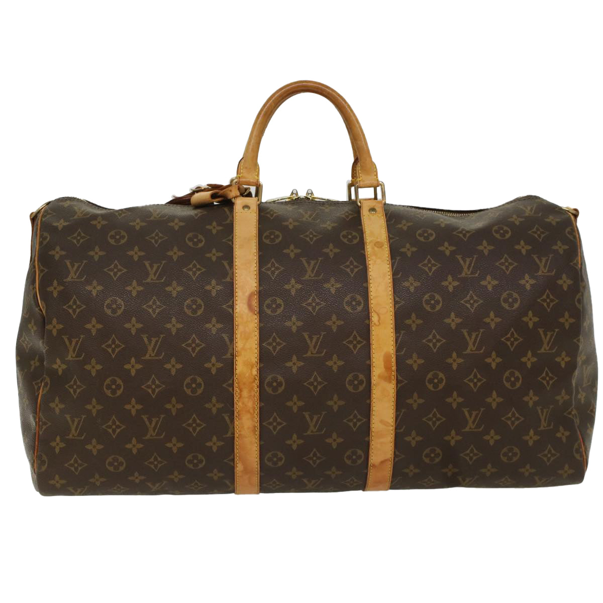 LOUIS VUITTON Monogram Keepall Bandouliere 55 Boston Bag M41414 LV 53979