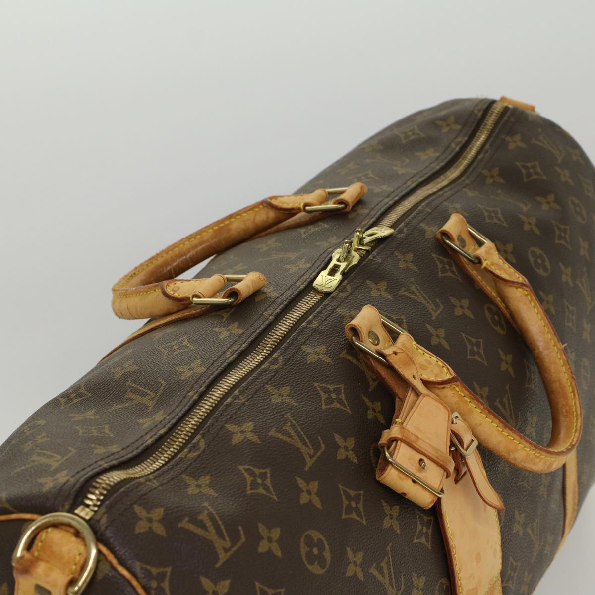 LOUIS VUITTON Monogram Keepall Bandouliere 55 Boston Bag M41414 LV 53979