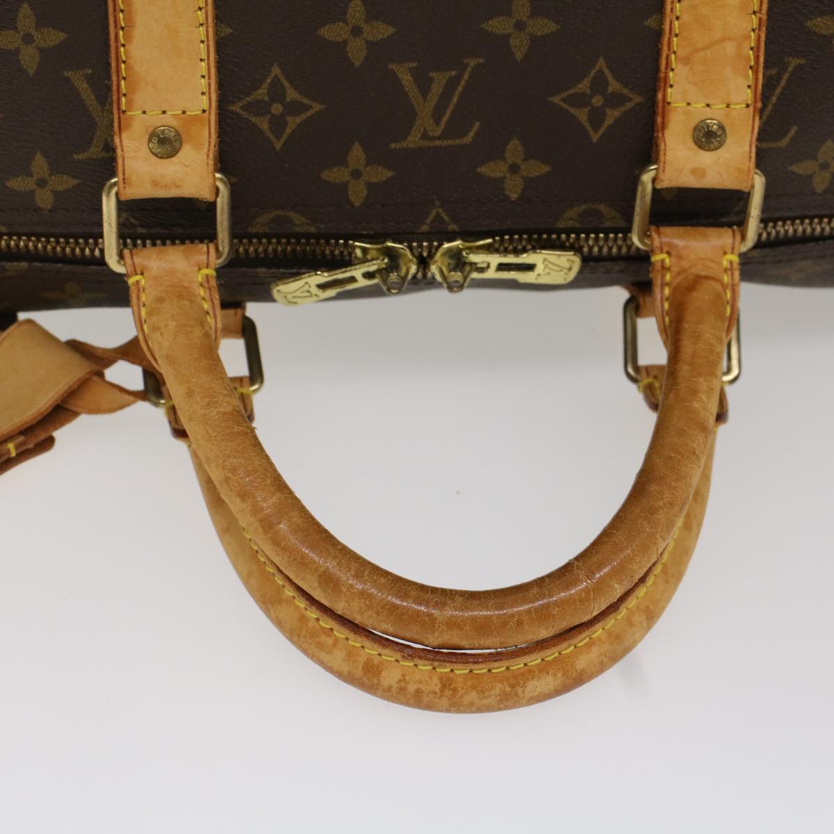 LOUIS VUITTON Monogram Keepall Bandouliere 55 Boston Bag M41414 LV 53979