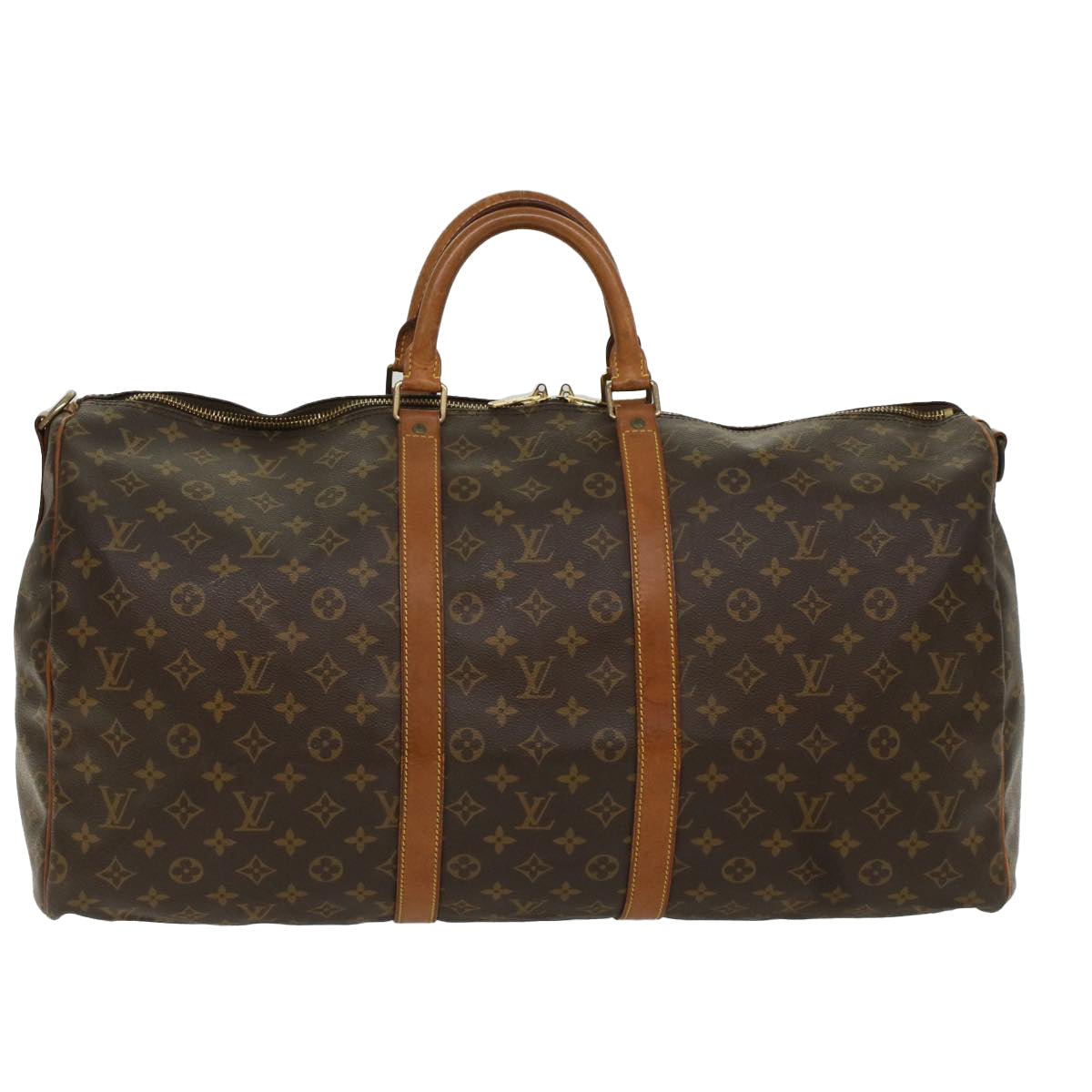 LOUIS VUITTON Monogram Keepall Bandouliere 55 Boston Bag M41414 LV 53980