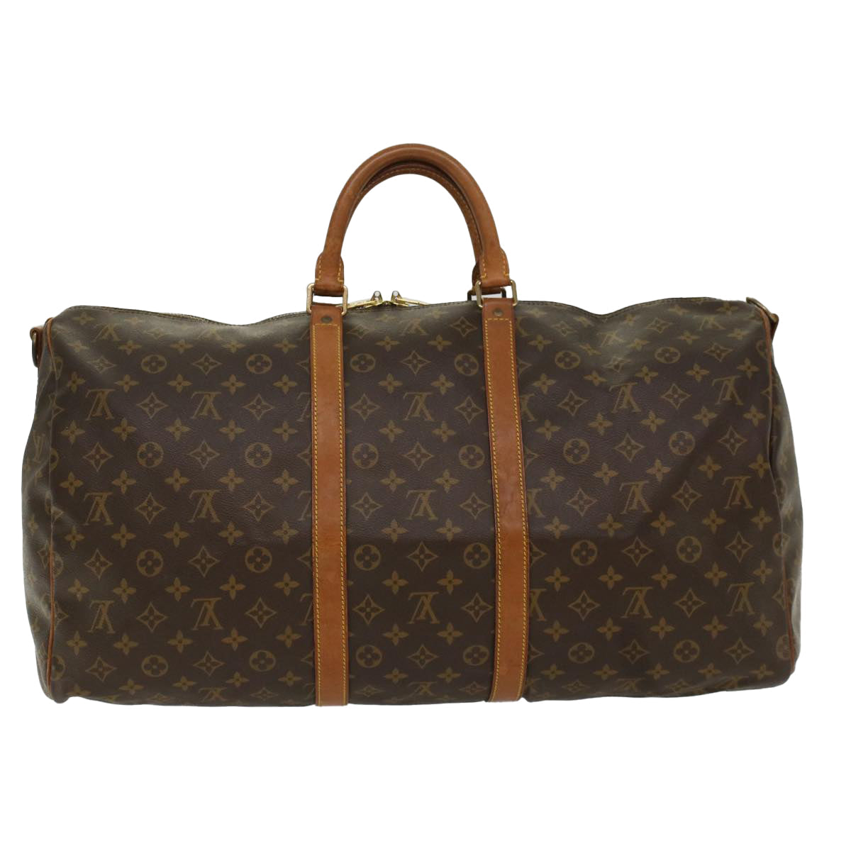 LOUIS VUITTON Monogram Keepall Bandouliere 55 Boston Bag M41414 LV 53980