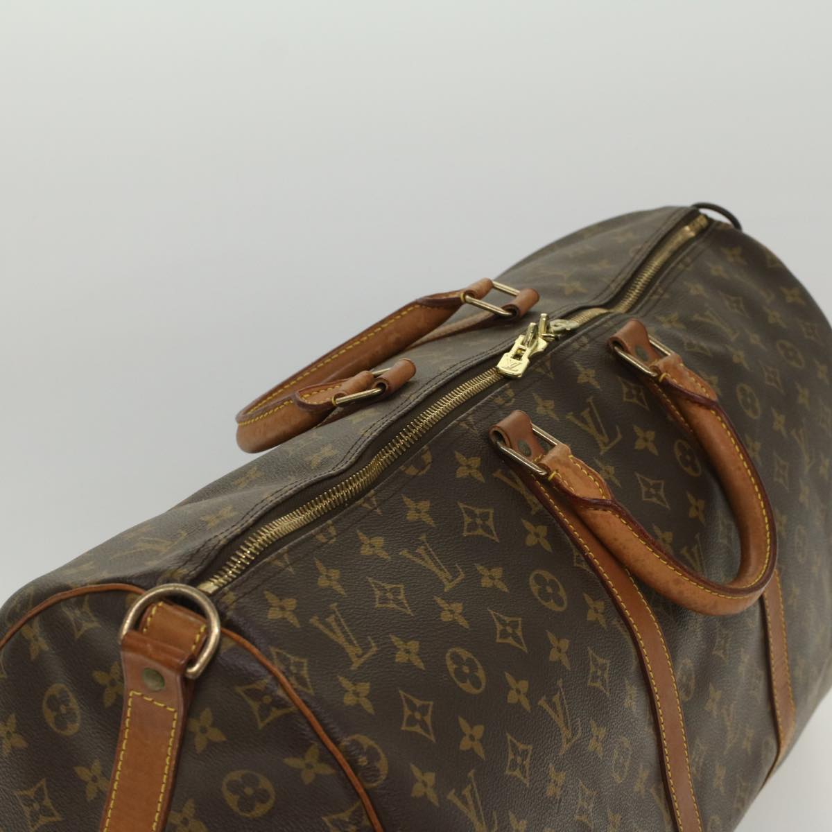 LOUIS VUITTON Monogram Keepall Bandouliere 55 Boston Bag M41414 LV 53980