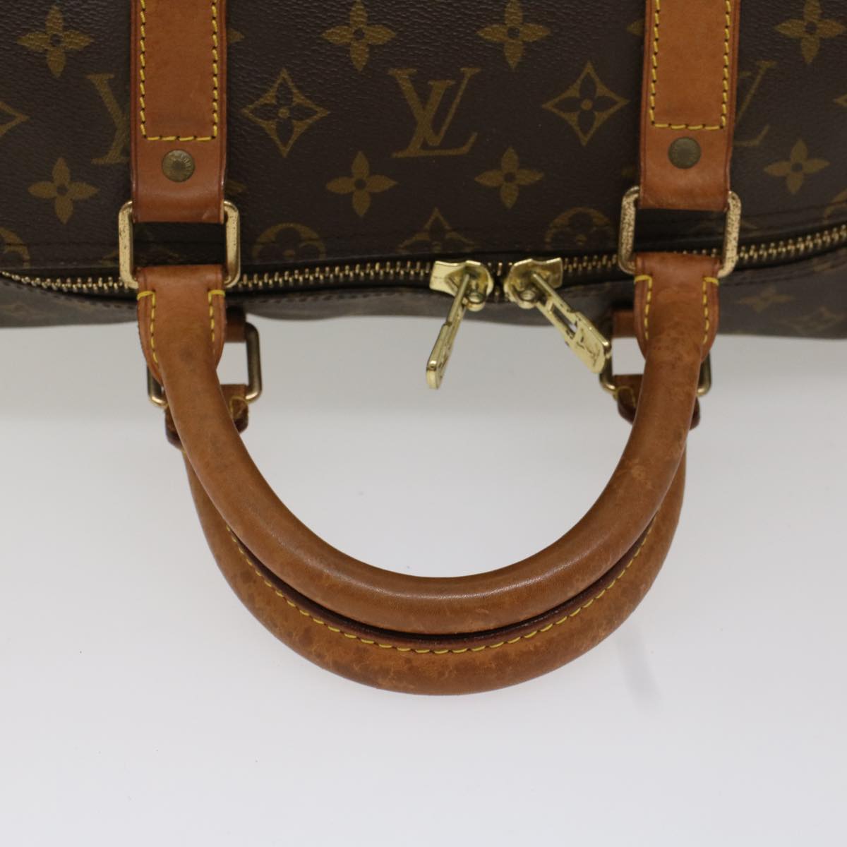LOUIS VUITTON Monogram Keepall Bandouliere 55 Boston Bag M41414 LV 53980