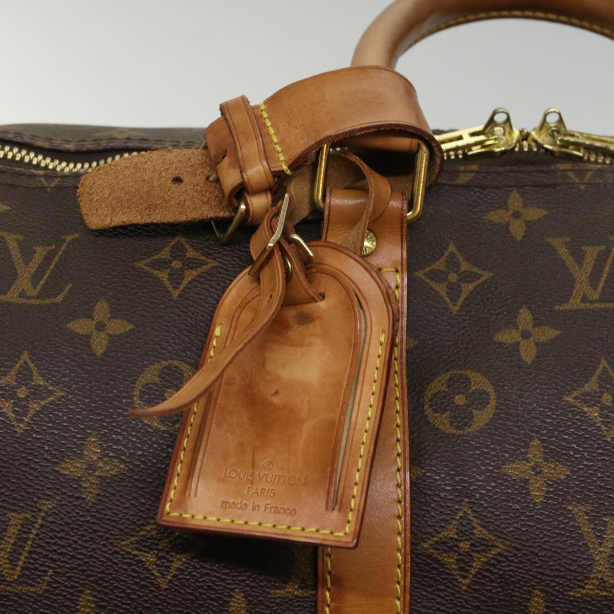 LOUIS VUITTON Monogram Keepall 55 Boston Bag M41424 LV 53981