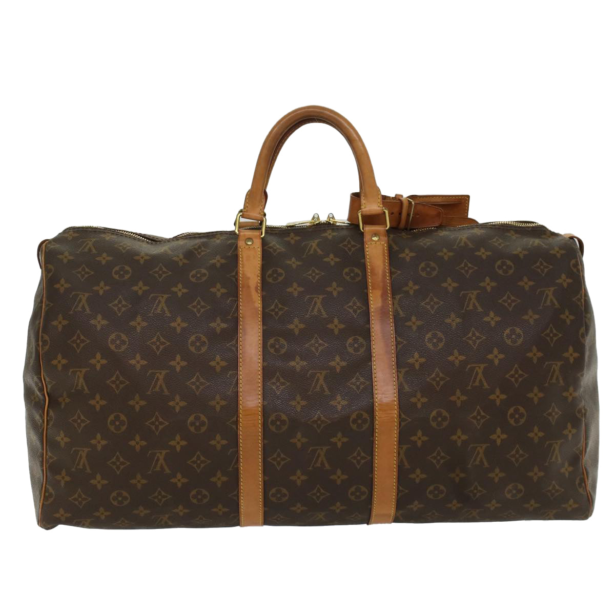 LOUIS VUITTON Monogram Keepall 55 Boston Bag M41424 LV 53981