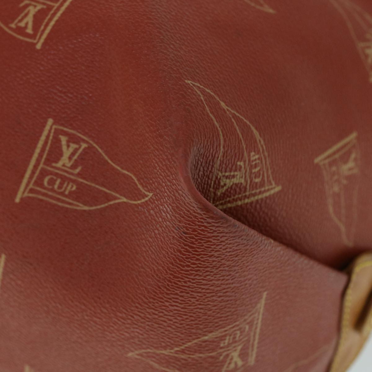 LOUIS VUITTON LV Cup Kabul Boston Bag Red M80020 LV 53983