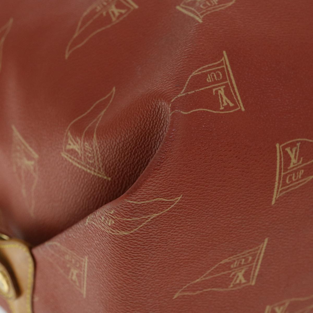 LOUIS VUITTON LV Cup Kabul Boston Bag Red M80020 LV 53983