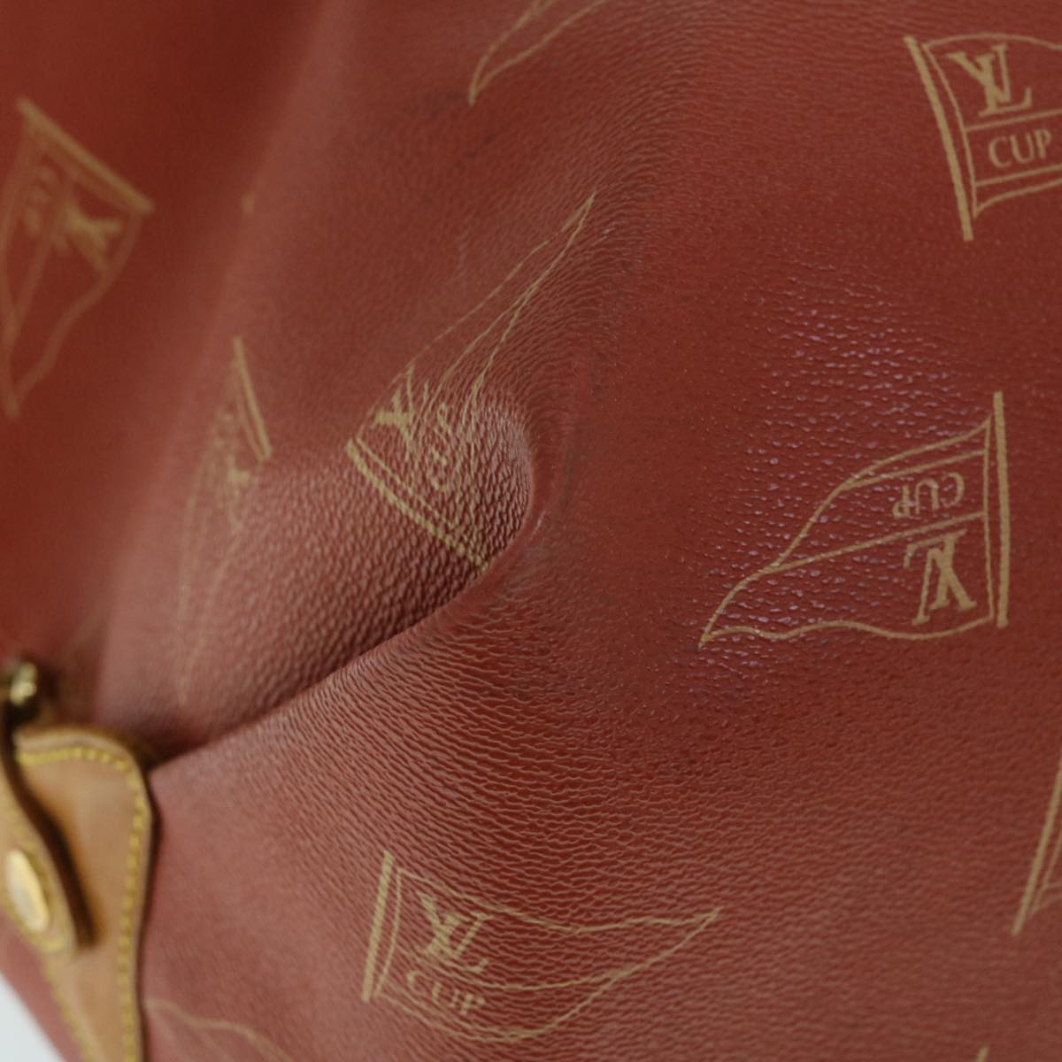 LOUIS VUITTON LV Cup Kabul Boston Bag Red M80020 LV 53983