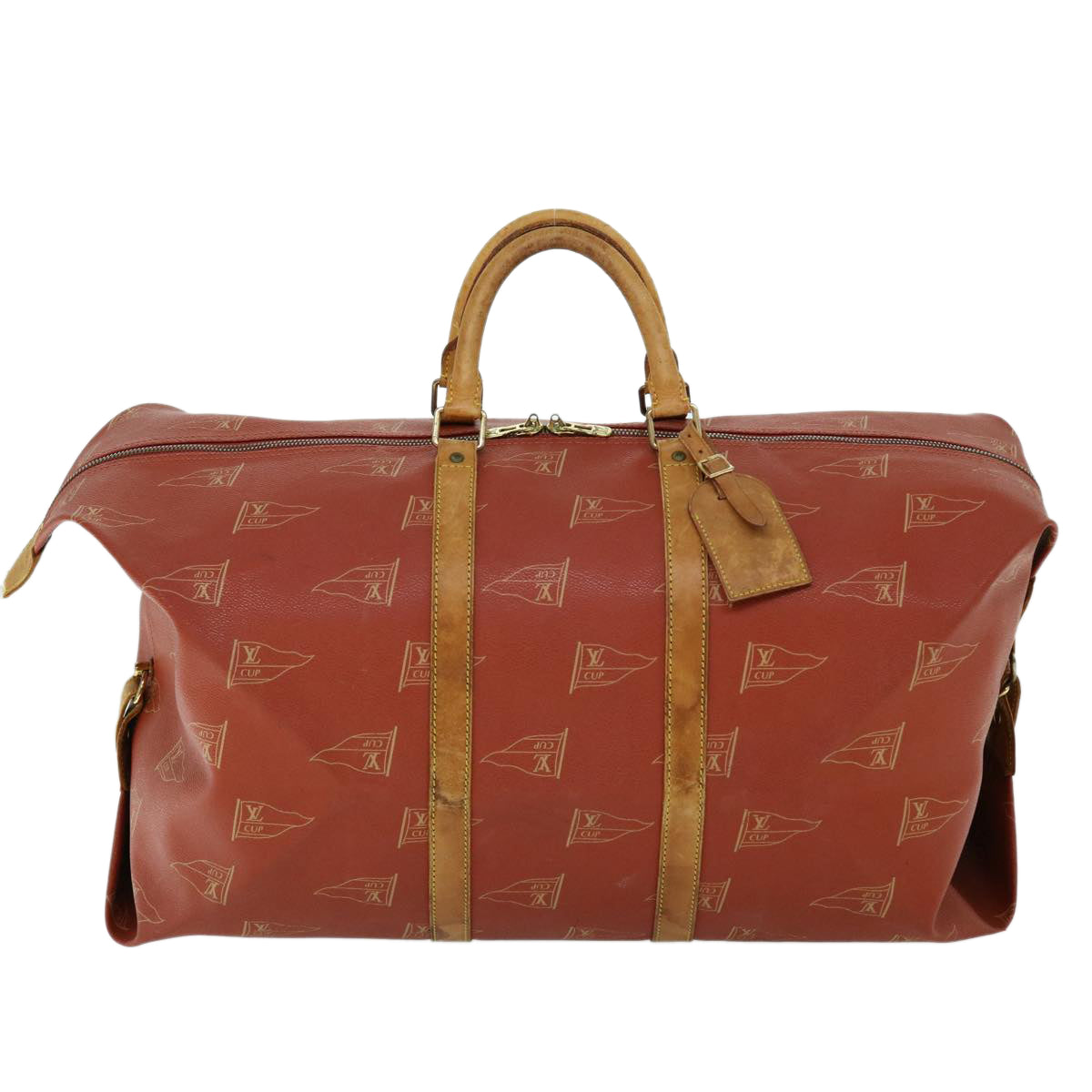 LOUIS VUITTON LV Cup Kabul Boston Bag Red M80020 LV 53983