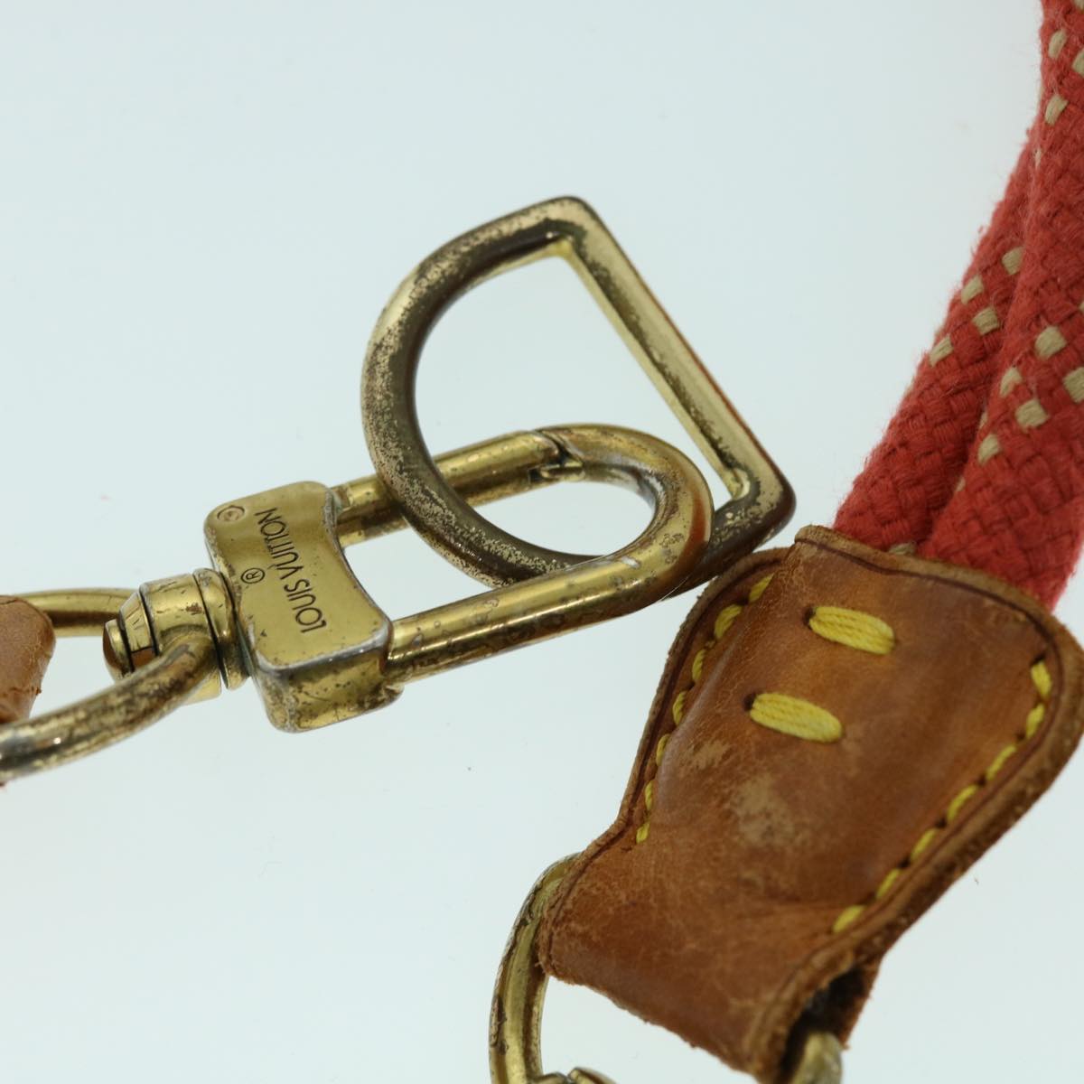 LOUIS VUITTON LV Cup Kabul Boston Bag Red M80020 LV 53983