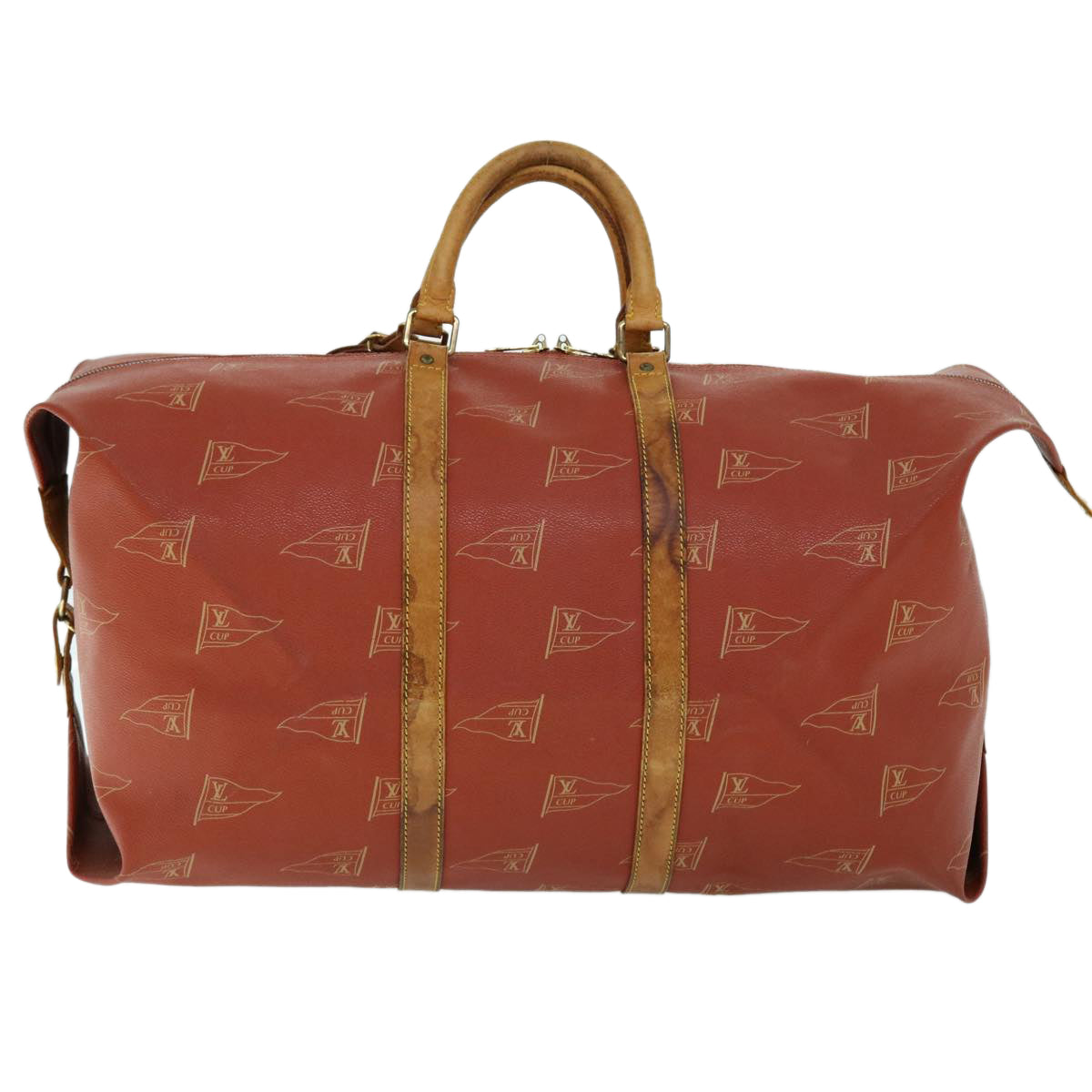 LOUIS VUITTON LV Cup Kabul Boston Bag Red M80020 LV 53983