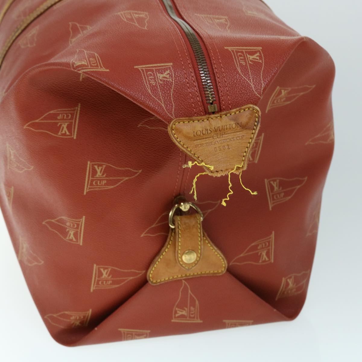 LOUIS VUITTON LV Cup Kabul Boston Bag Red M80020 LV 53983