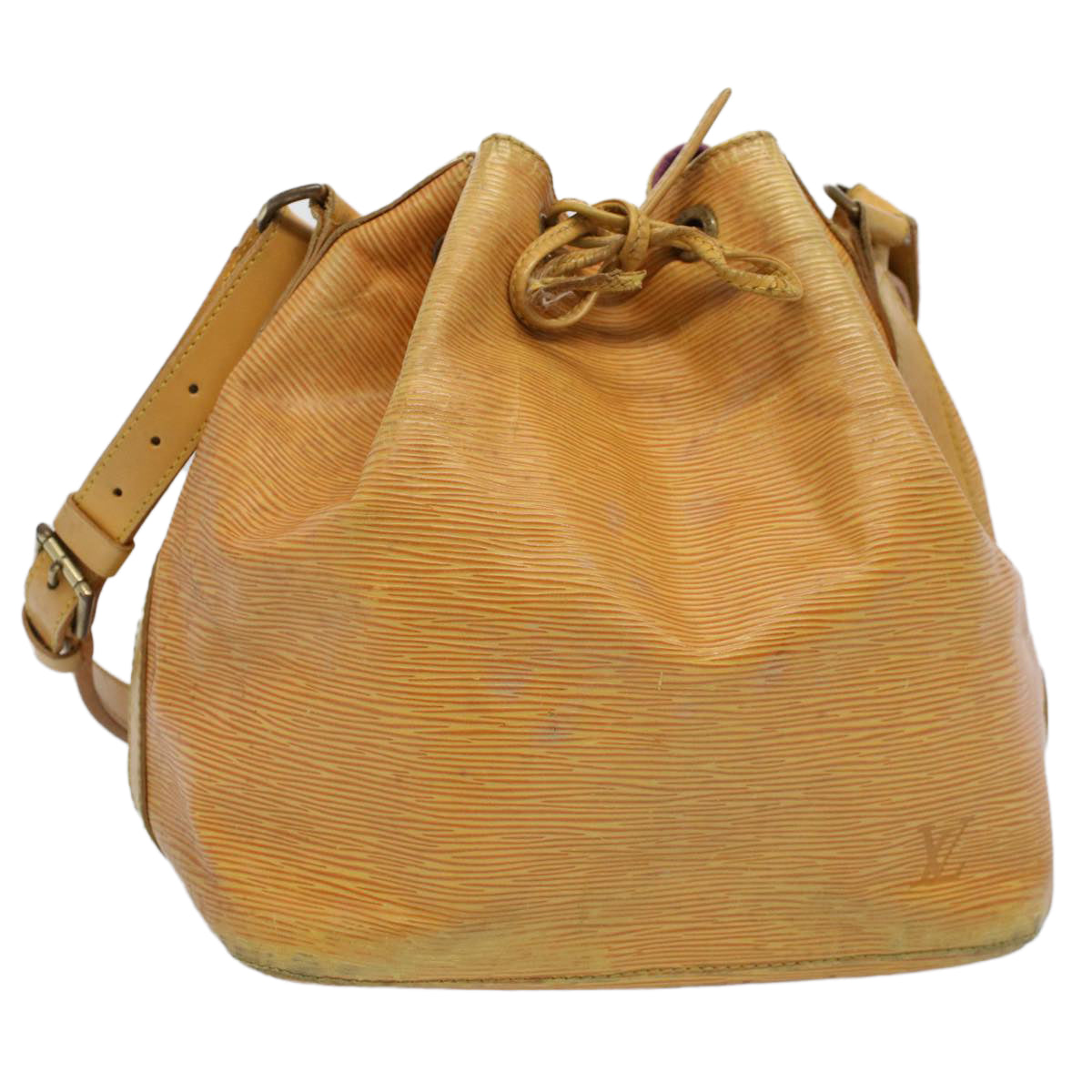 LOUIS VUITTON Epi Petit Noe Shoulder Bag Tassili Yellow M44109 LV 53985