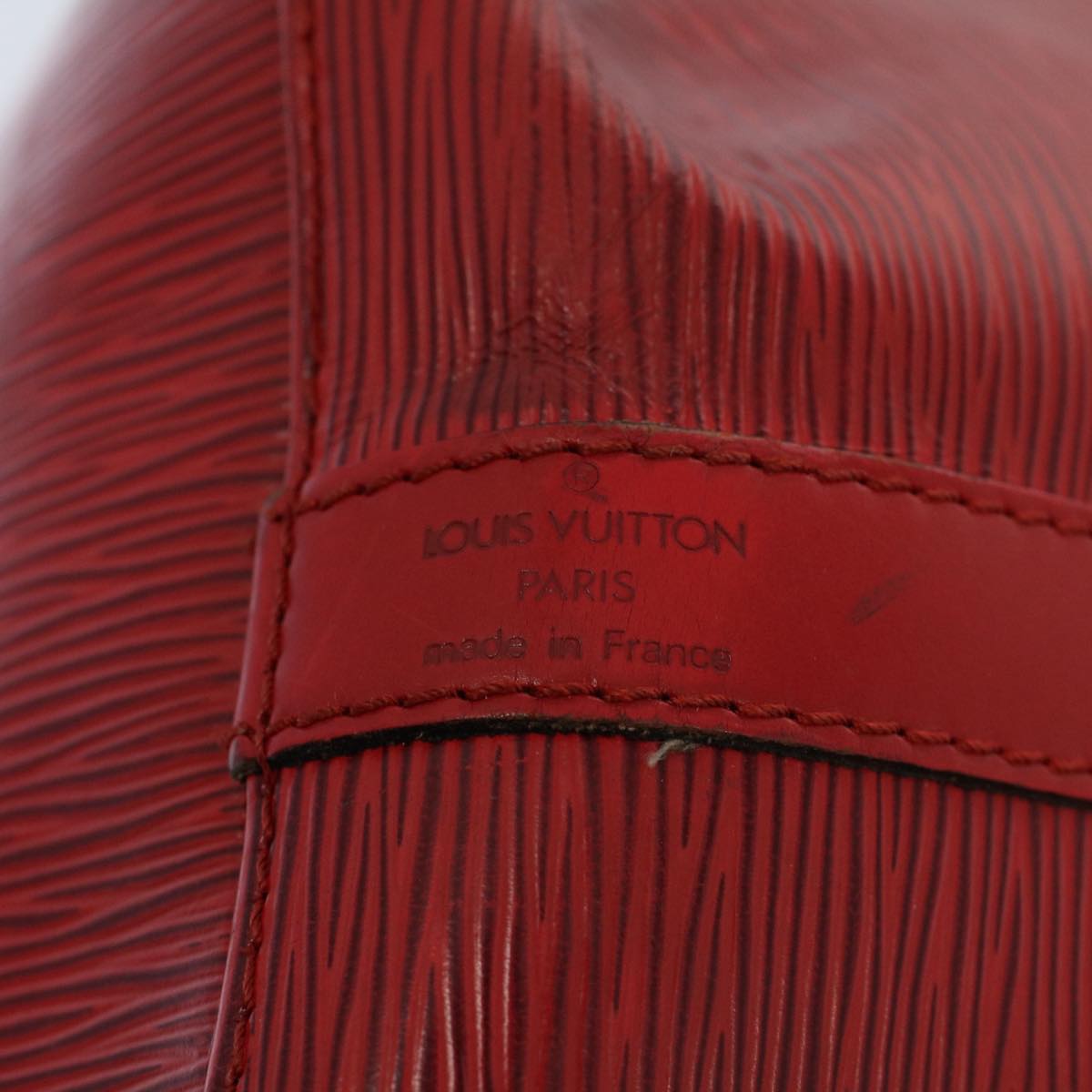 LOUIS VUITTON Epi Petit Noe Shoulder Bag Red M44107 LV 53986