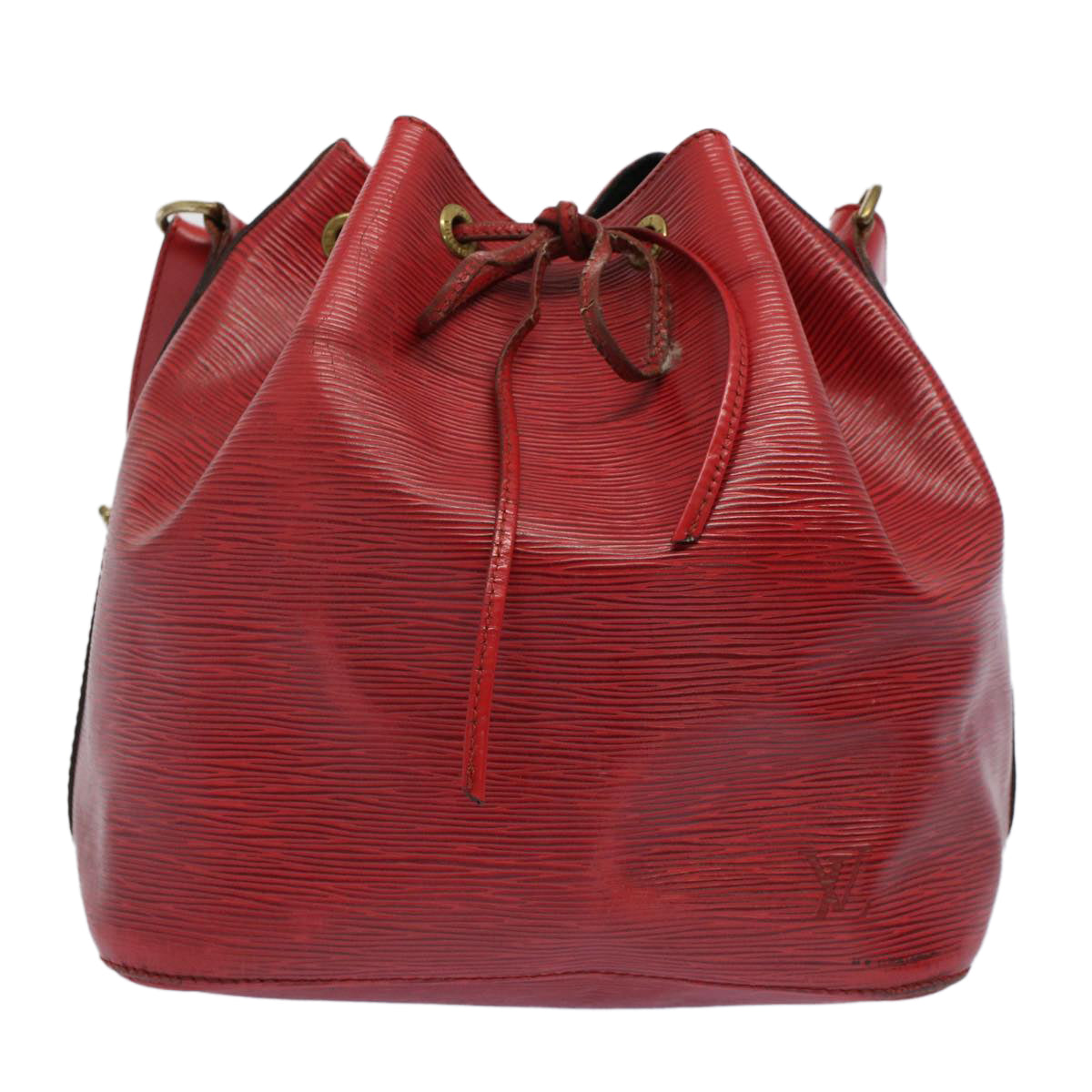 LOUIS VUITTON Epi Petit Noe Shoulder Bag Red M44107 LV 53986