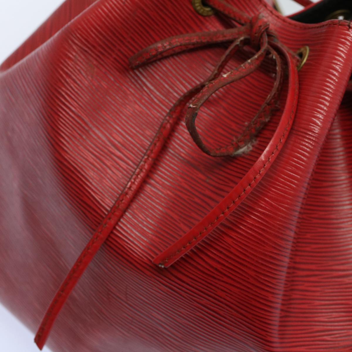 LOUIS VUITTON Epi Petit Noe Shoulder Bag Red M44107 LV 53986