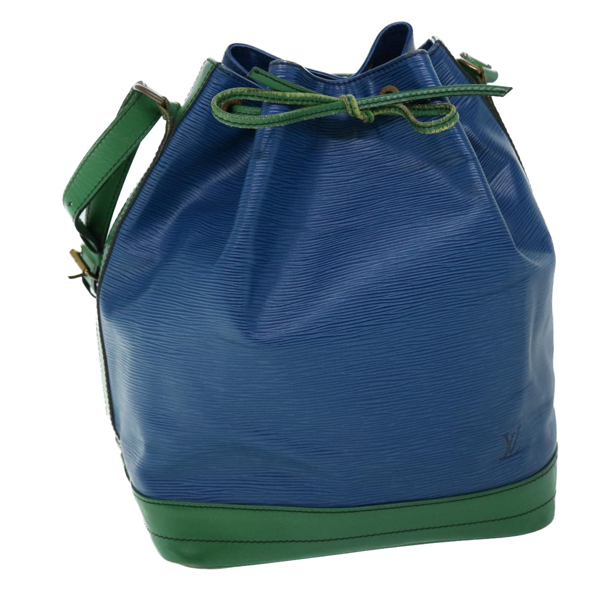 LOUIS VUITTON Epi Tricolor Noe Shoulder Bag Green Blue M44044 LV 53987