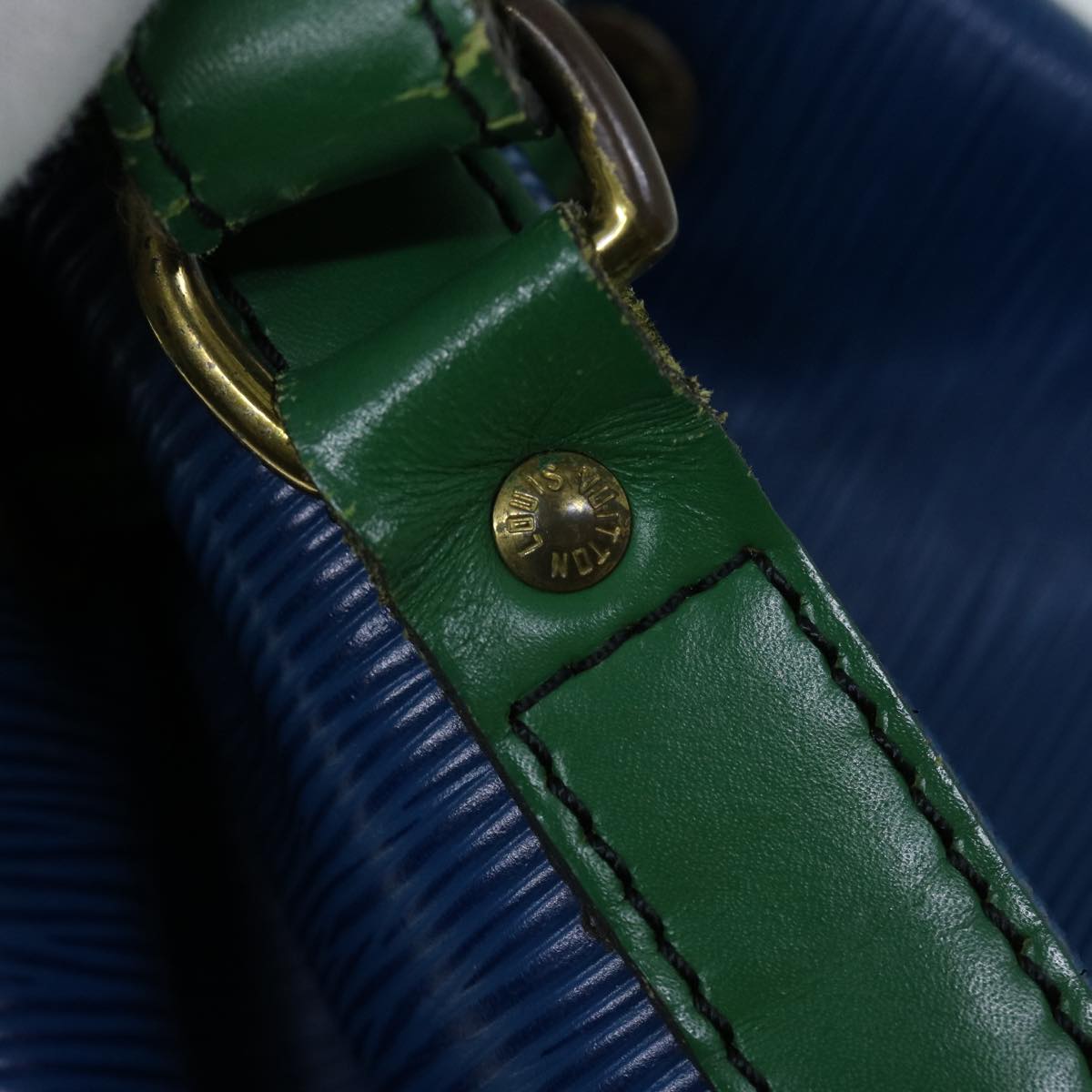 LOUIS VUITTON Epi Tricolor Noe Shoulder Bag Green Blue M44044 LV 53987
