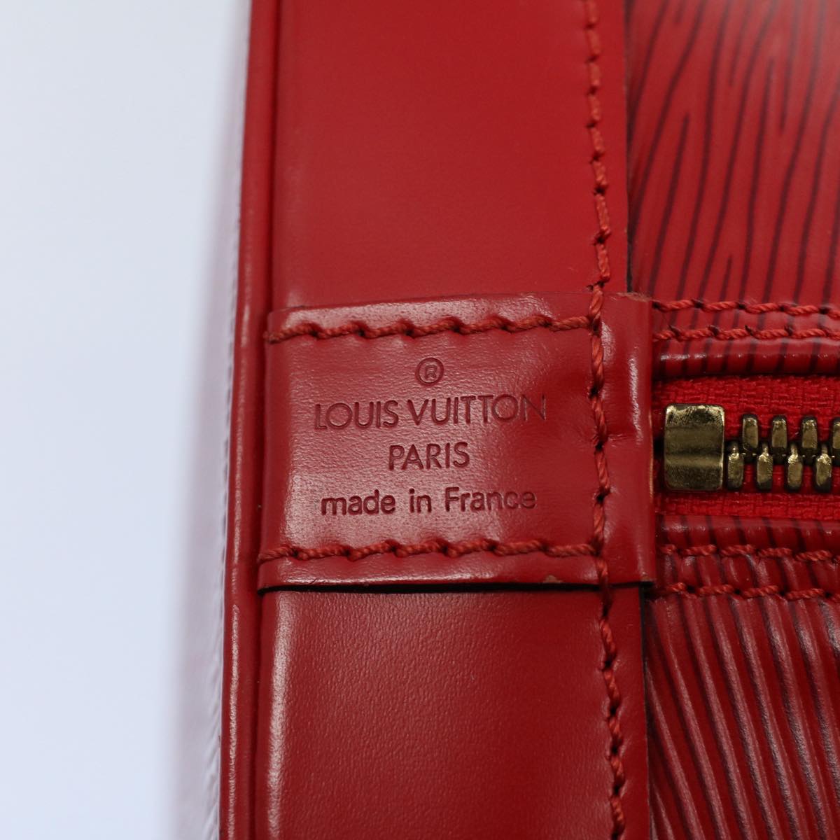 LOUIS VUITTON Epi Alma Hand Bag Castilian Red M52147 LV 53991