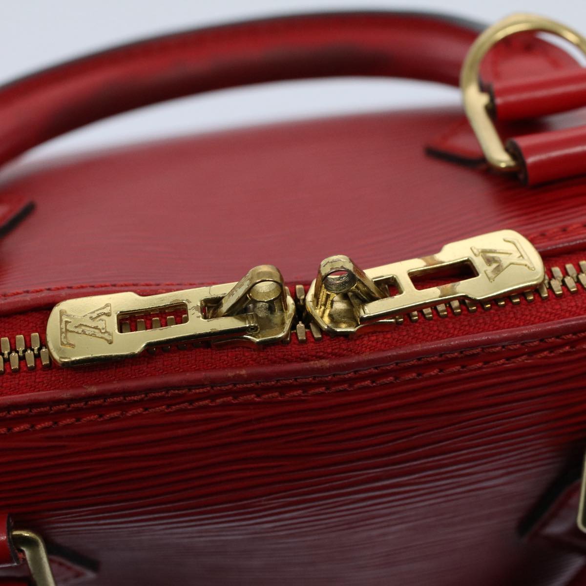 LOUIS VUITTON Epi Alma Hand Bag Castilian Red M52147 LV 53991
