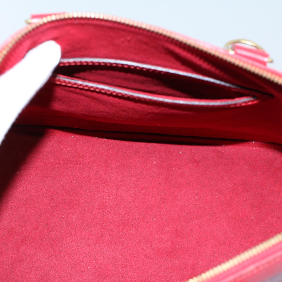 LOUIS VUITTON Epi Alma Hand Bag Castilian Red M52147 LV 53991