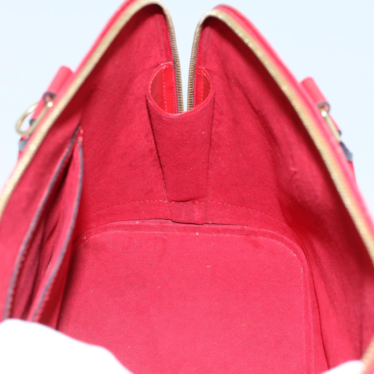 LOUIS VUITTON Epi Alma Hand Bag Castilian Red M52147 LV 53991