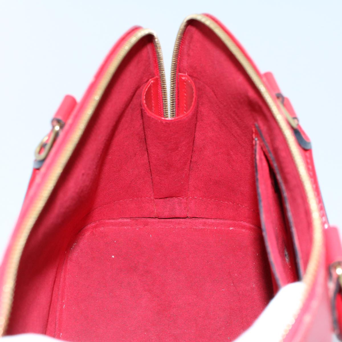 LOUIS VUITTON Epi Alma Hand Bag Castilian Red M52147 LV 53991