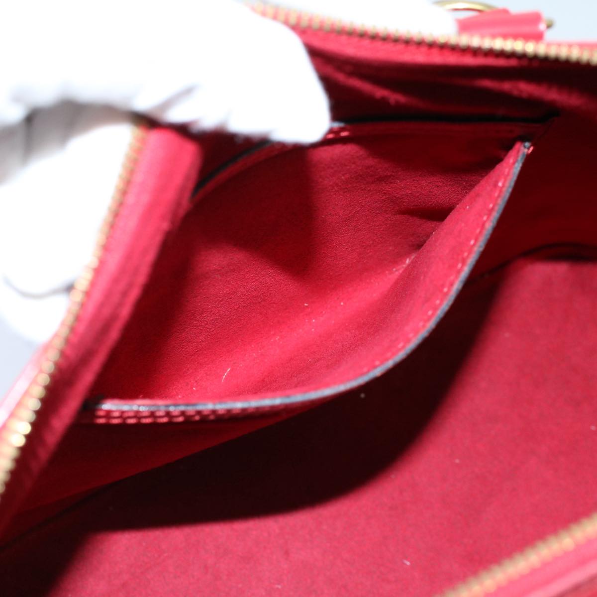 LOUIS VUITTON Epi Alma Hand Bag Castilian Red M52147 LV 53991