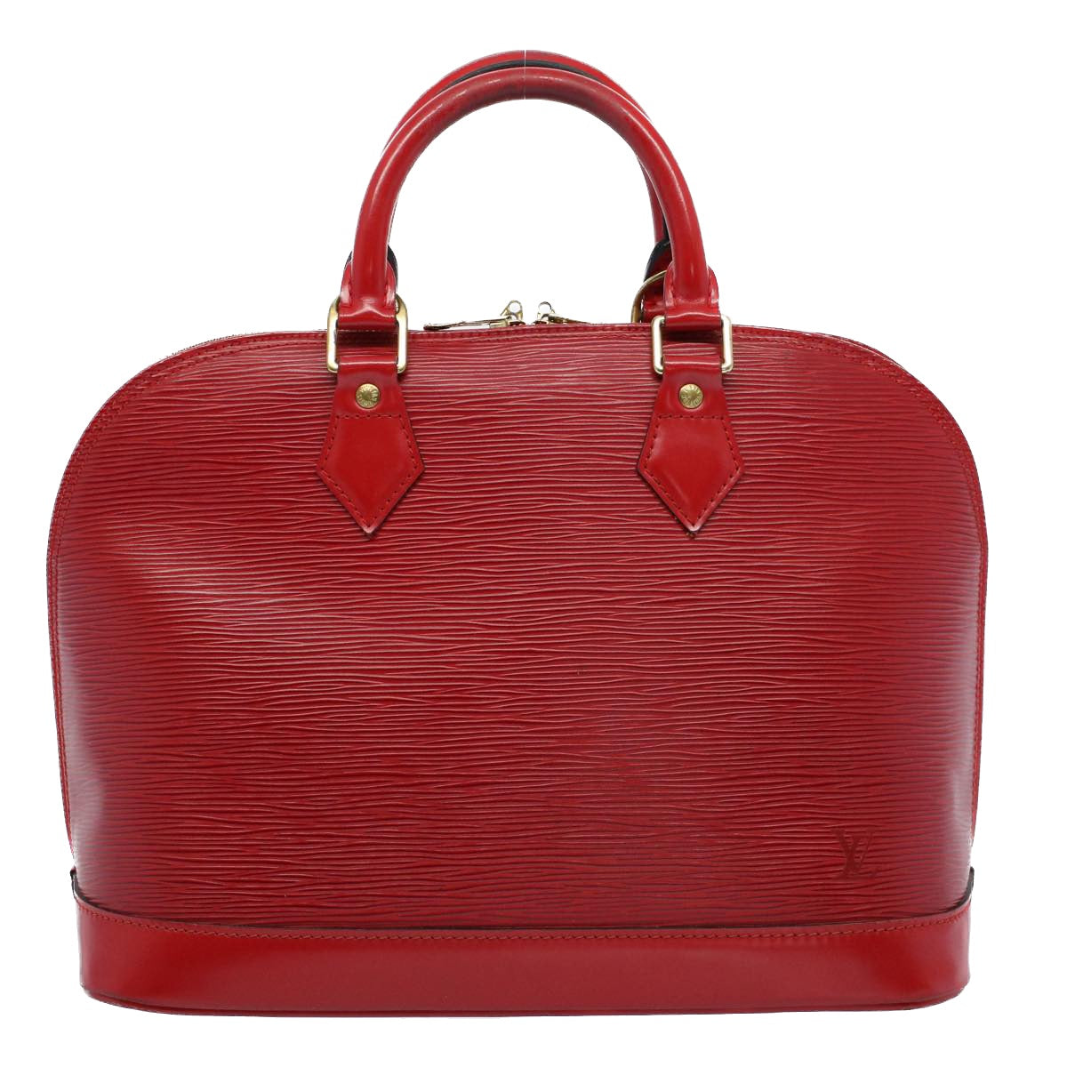LOUIS VUITTON Epi Alma Hand Bag Castilian Red M52147 LV 53991