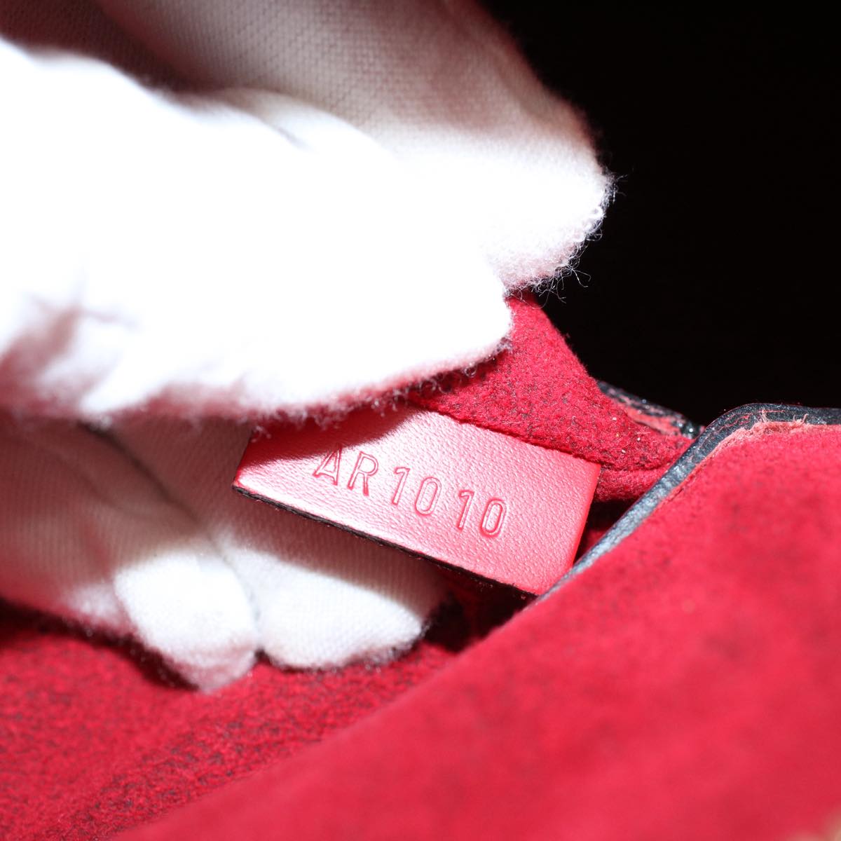 LOUIS VUITTON Epi Alma Hand Bag Castilian Red M52147 LV 53991