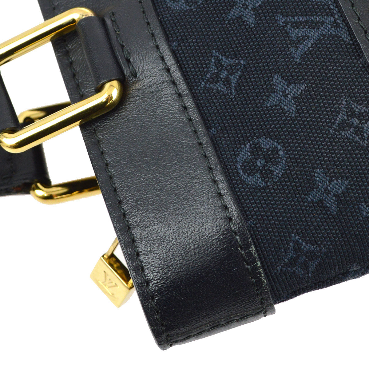 Louis Vuitton 2003 Navy Monogram Mini Lucille PM Tote Bag M92680