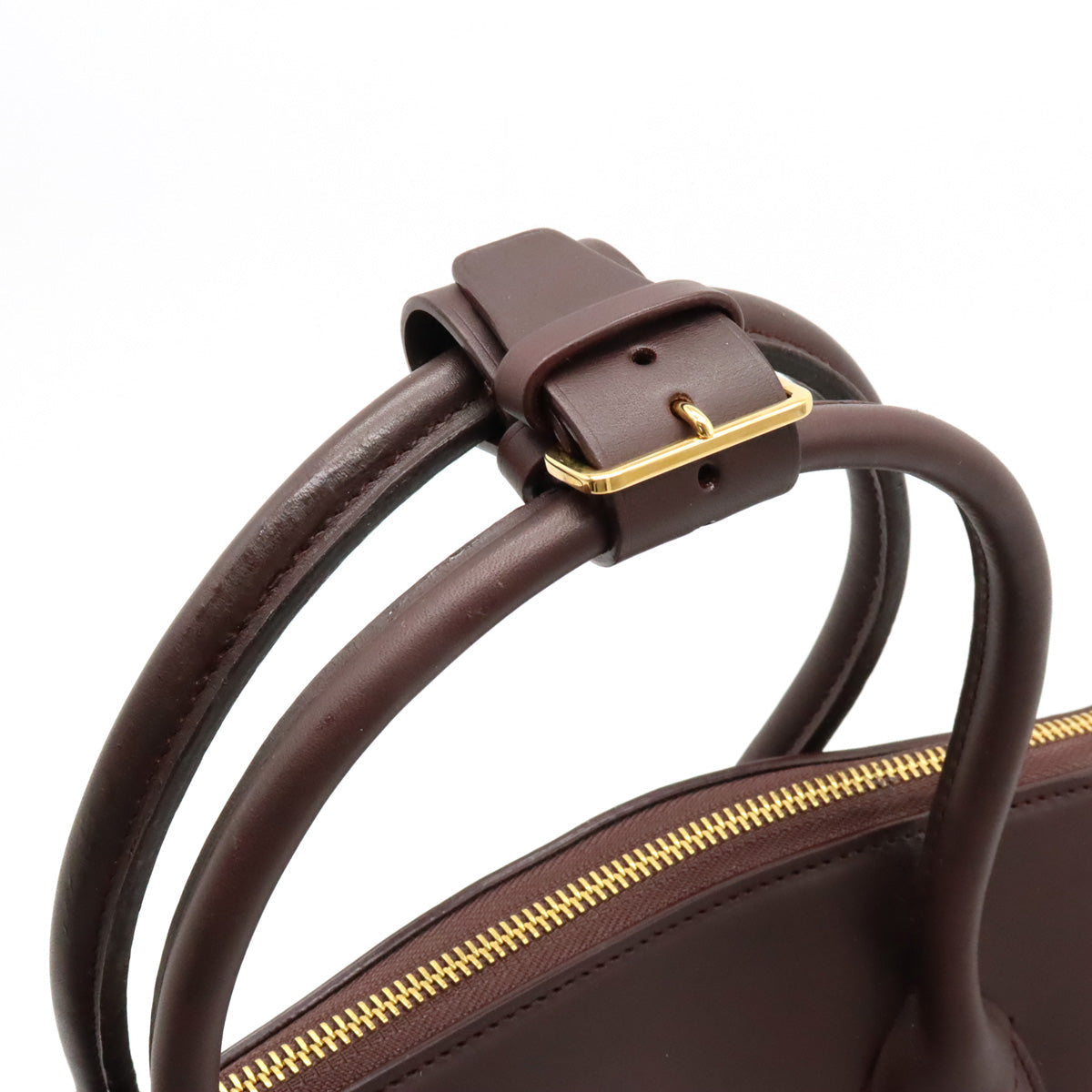 Louis Vuitton Louis Vuitton Nonemad Locket Handbag Leather Mocha Black Tea Gold  Blumin