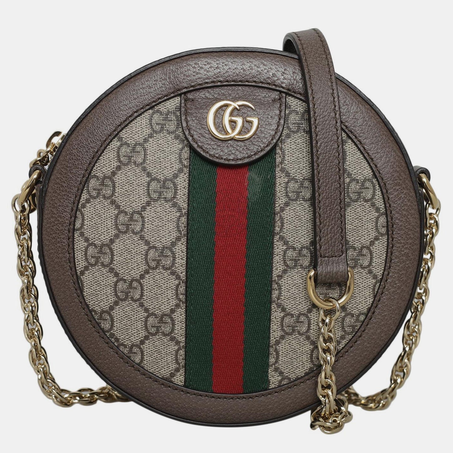 Luxury Gucci Trending 2025 Brown GG Supreme Mini Ophidia Shoulder Bag