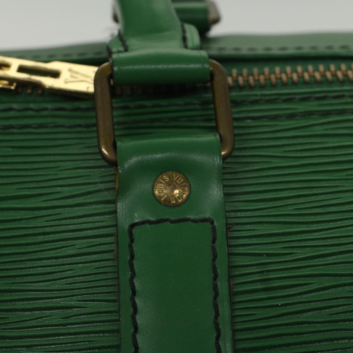 LOUIS VUITTON Epi Keepall 55 Boston Bag Green M42954 LV 54047