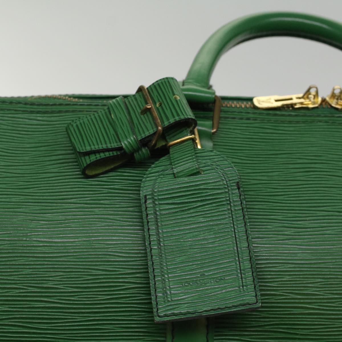 LOUIS VUITTON Epi Keepall 55 Boston Bag Green M42954 LV 54047