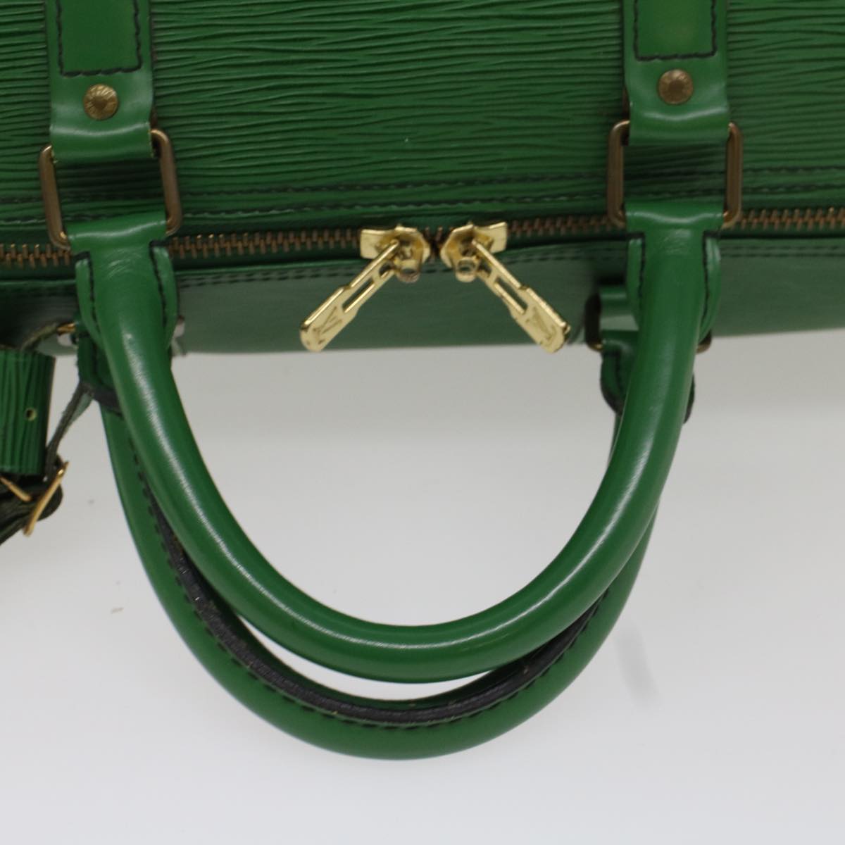 LOUIS VUITTON Epi Keepall 55 Boston Bag Green M42954 LV 54047