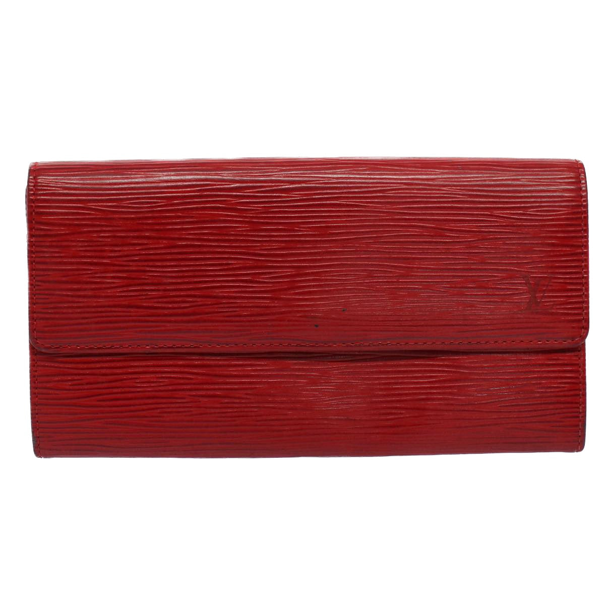 LOUIS VUITTON Monogram Epi Wallet 10set Red LV 54091