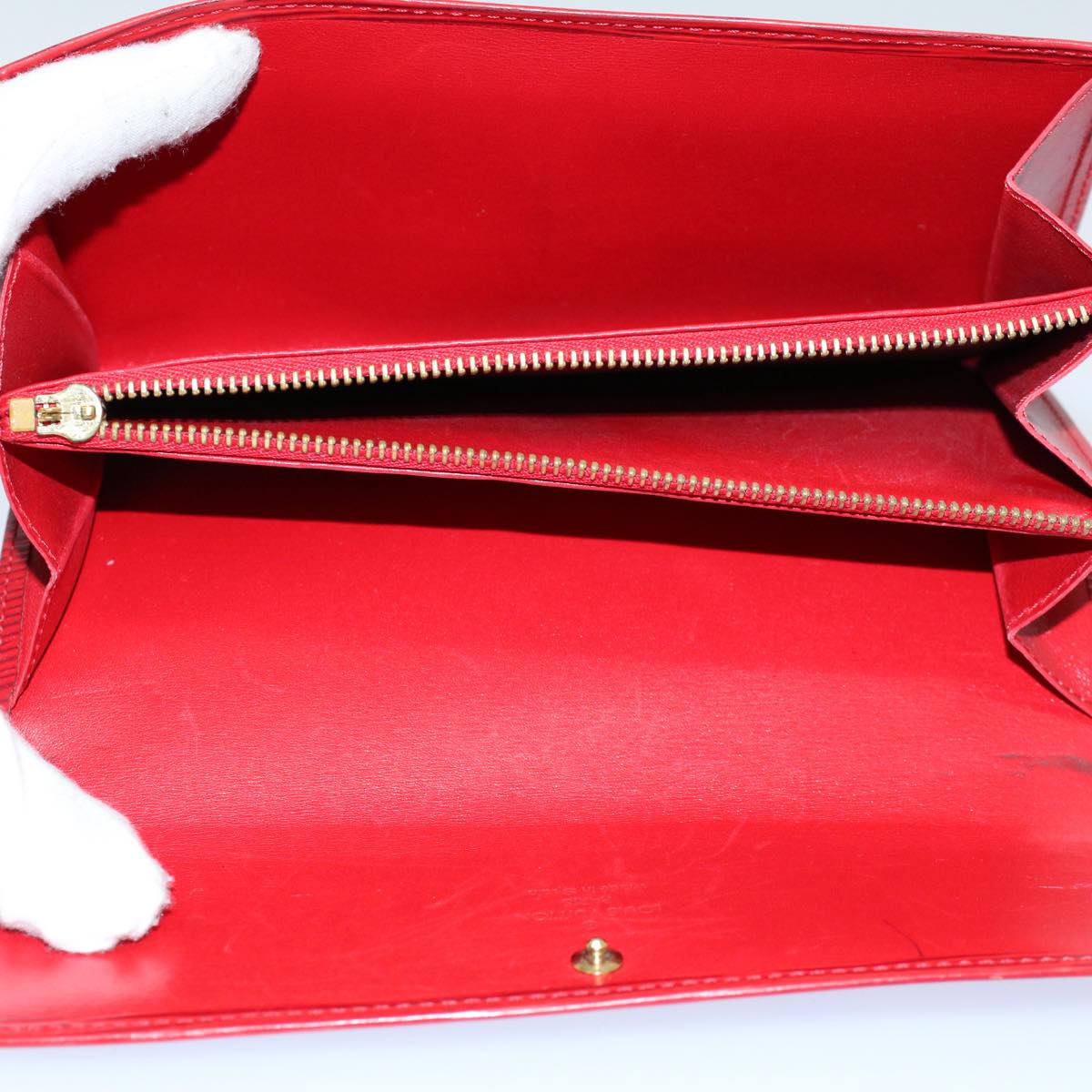 LOUIS VUITTON Monogram Epi Wallet 10set Red LV 54091