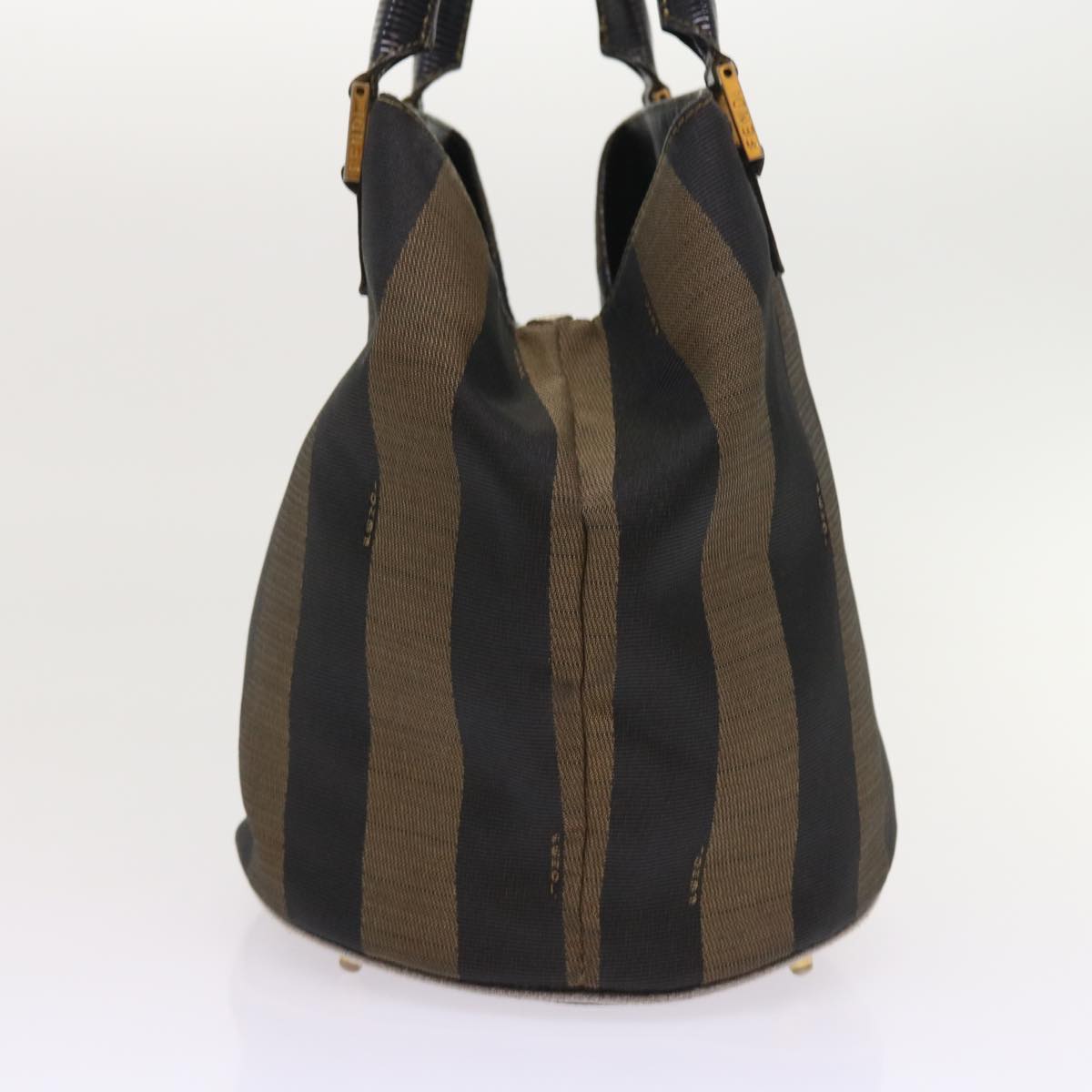 Luxury FendiPecan Canvas Hand Bag Black Brown54107