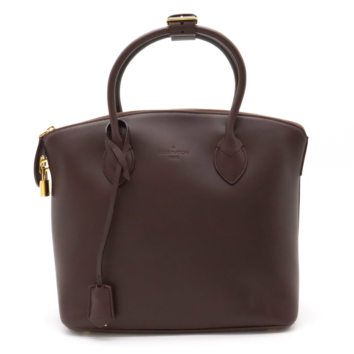 Louis Vuitton Louis Vuitton Nonemad Locket Handbag Leather Mocha Black Tea Gold  Blumin