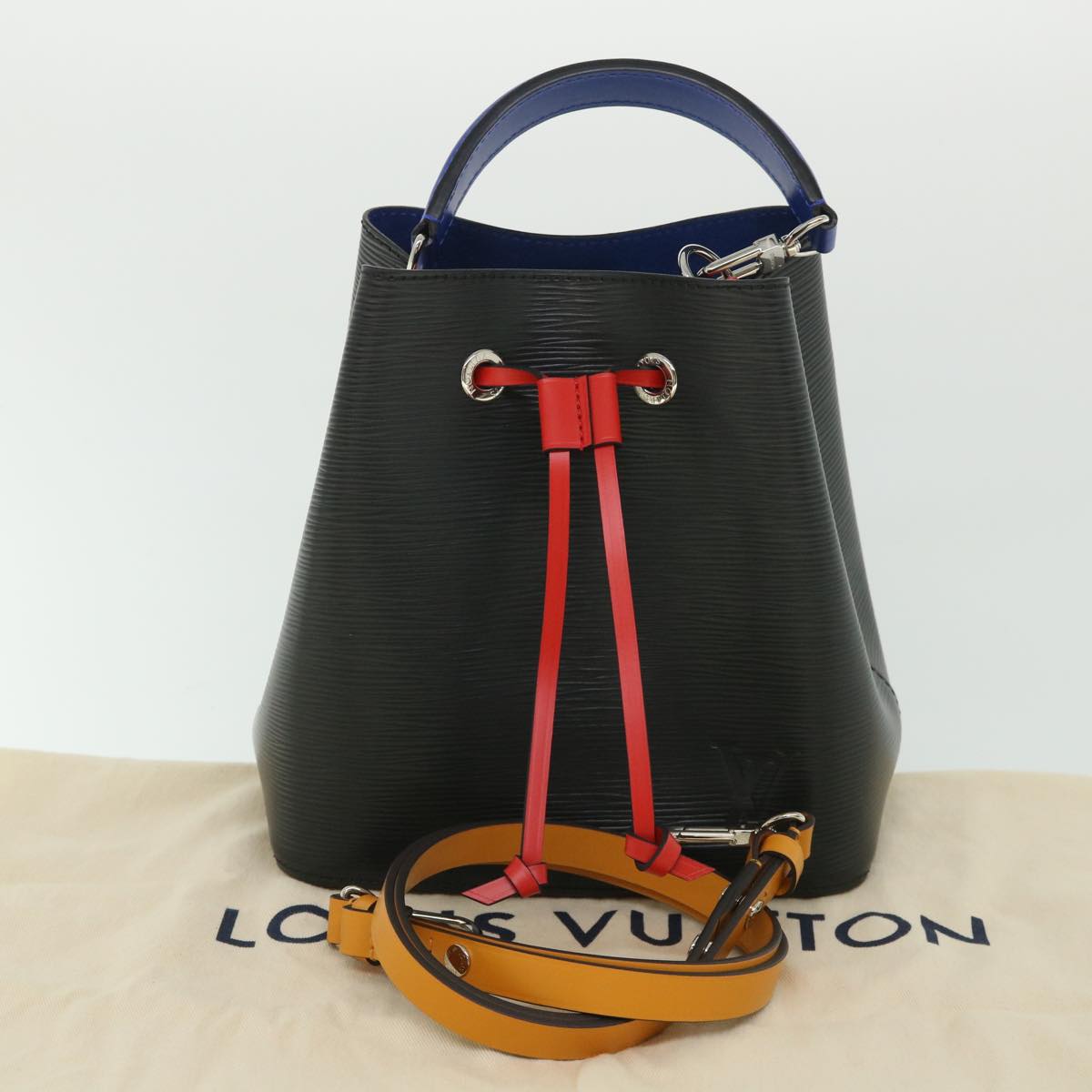 LOUIS VUITTON Epi Neo Noe BB Shoulder Bag Noir Red Saffron M52853 LV 54175A