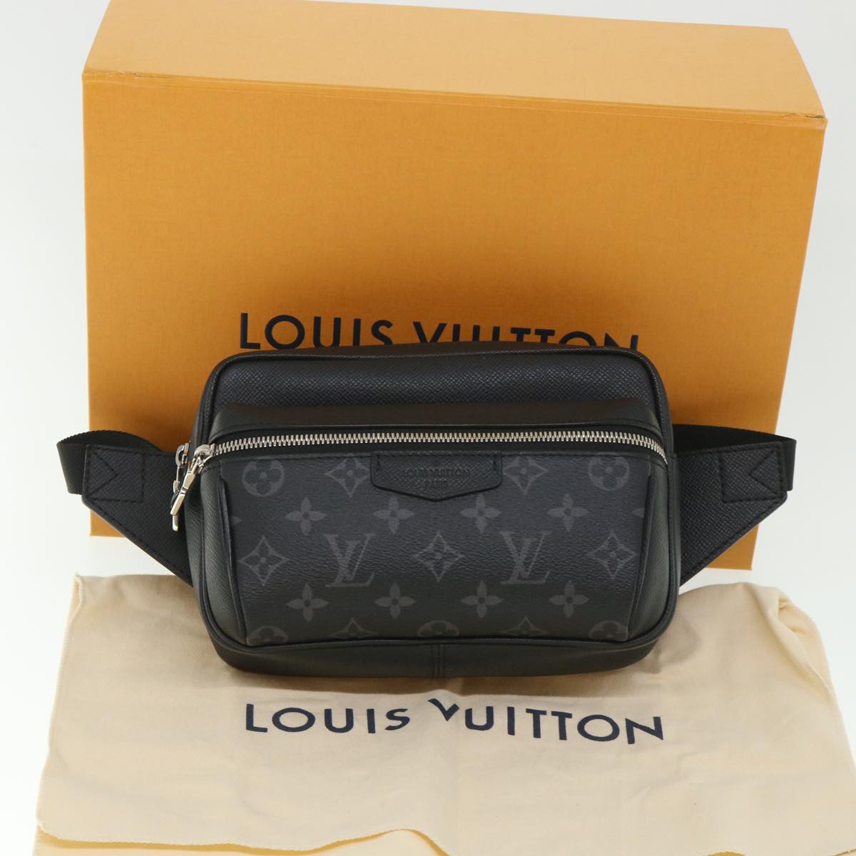 LOUIS VUITTON Taigalama Monogram Eclipse Bum Bag Outdoor Bag M30245 54190A