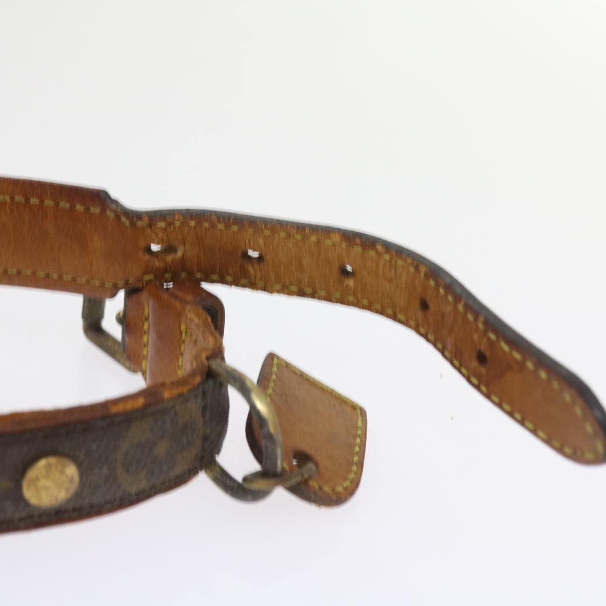 LOUIS VUITTON Monogram Less Baxter MM Collier Baxter Dog Leash 2Set 54225